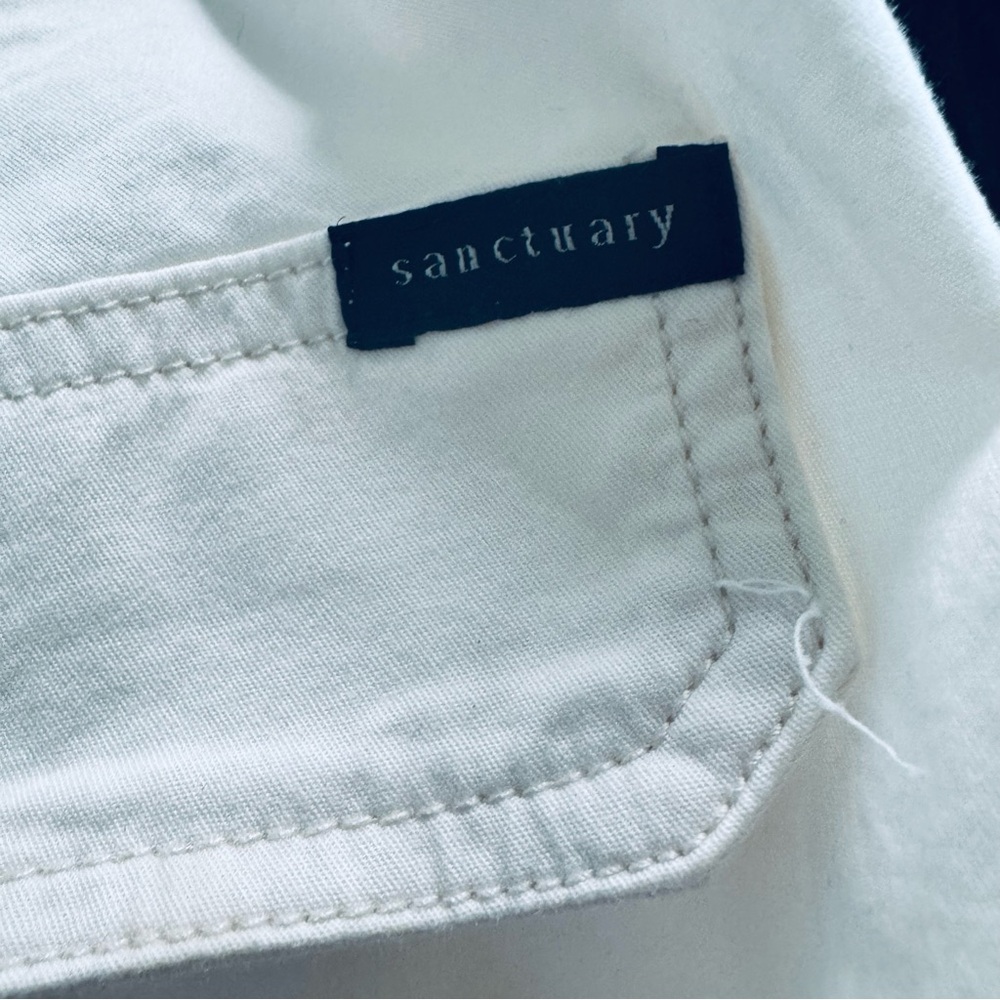 Sanctuary Ladies Cream Cargo Pants - Picture 6 of 9
